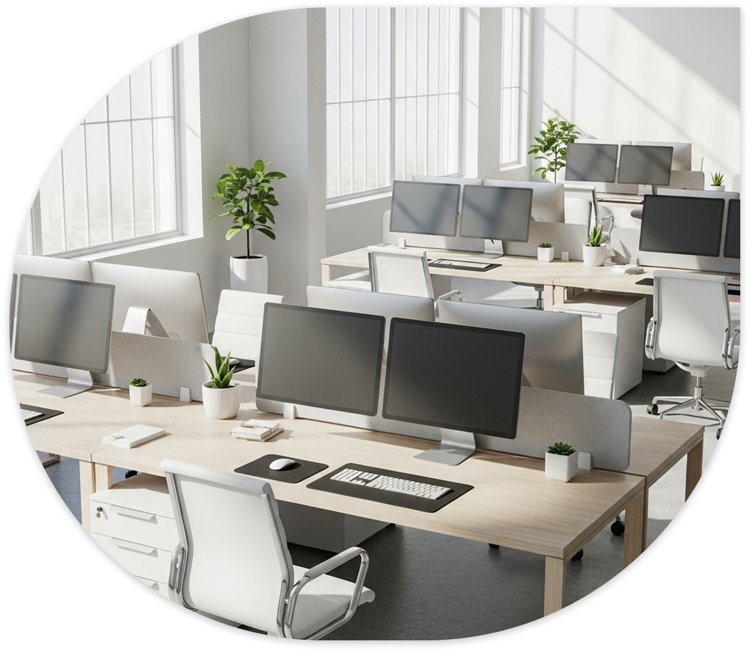 Commercial cleaning in action