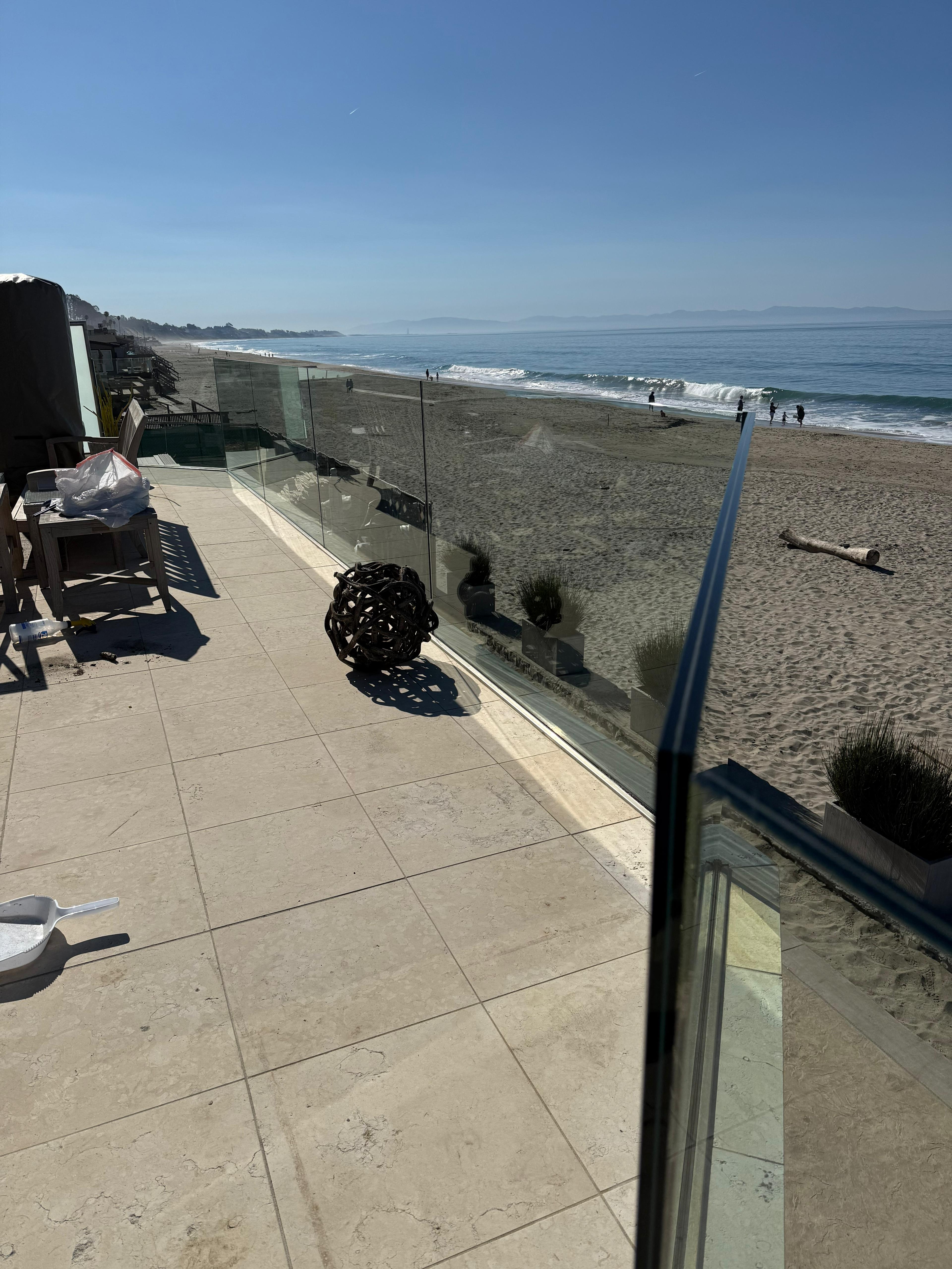 Beachfront property exterior