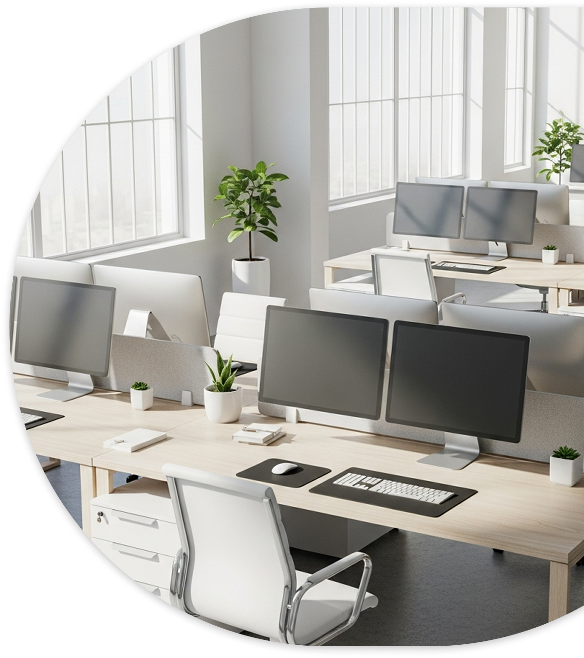 Commercial cleaning in action